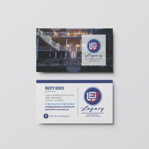 Legacy Builders Construction - Business Card