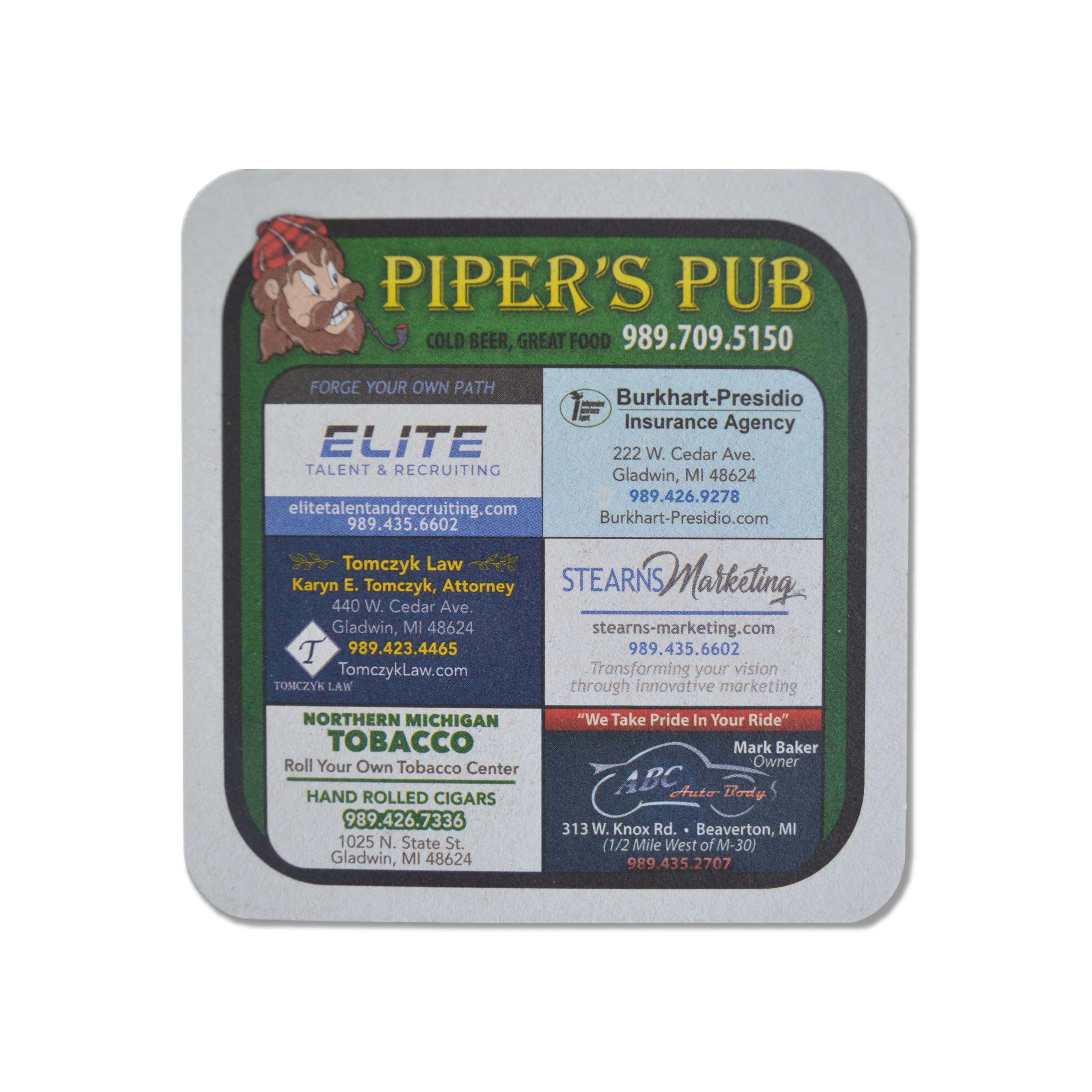 Pipers Pub - Coasters